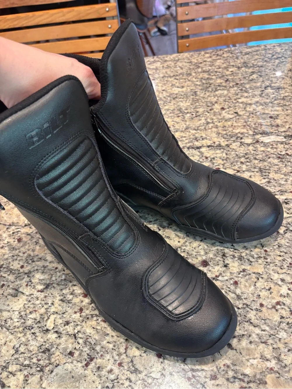 Men's BILT Black Motorcycle Boots